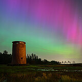 Northern lights at Maiden's Tower